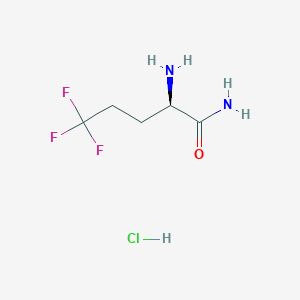 (R)-2-Amino-5,5,5-trifluoropentanamide hydrochloride