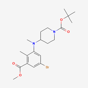 4-[(5-Bromo-3-methoxycarbonyl-2-methylphenyl)-methylamino]-piperidine-1-carboxylic acid tert-butyl ester