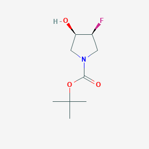 Tert-butyl (3s,4r)-3-fluoro-4-hydroxypyrrolidine-1-carboxylate