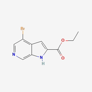 molecular formula C10H9BrN2O2 B1401603 Ethyl 4-bromo-1H-pyrrolo[2,3-c]pyridine-2-carboxylate CAS No. 1086392-42-8