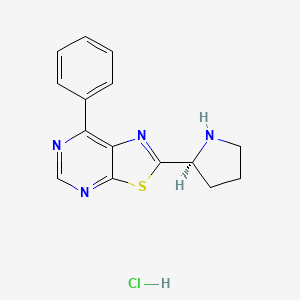 (S)-7-Phenyl-2-(pyrrolidin-2-yl)thiazolo[5,4-d]pyrimidine hydrochloride