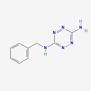 molecular formula C9H10N6 B14016083 N3-Benzyl-1,2,4,5-tetrazine-3,6-diamine 