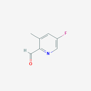 molecular formula C7H6FNO B1401610 5-Fluoro-3-methylpicolinaldehyde CAS No. 780801-57-2