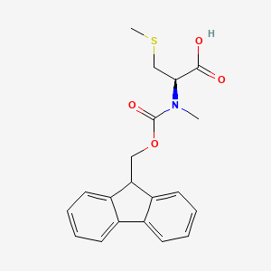 molecular formula C20H21NO4S B14016121 N-(((9H-Fluoren-9-yl)methoxy)carbonyl)-N,S-dimethyl-L-cysteine 