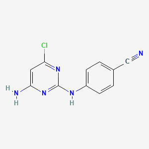 4-((4-Amino-6-chloropyrimidin-2-yl)amino)benzonitrile