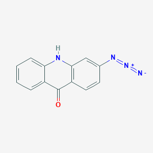 molecular formula C13H8N4O B14016156 9(10H)-Acridinone, 3-azido- CAS No. 61068-67-5