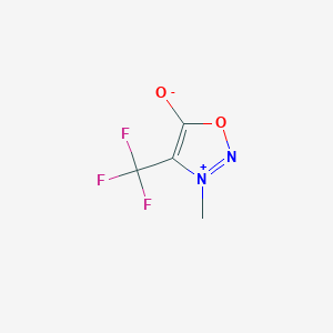 molecular formula C4H3F3N2O2 B1401616 3-Methyl-4-(trifluoromethyl)-sydnone CAS No. 1067233-79-7