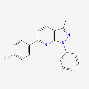 6-(4-Fluorophenyl)-3-methyl-1-phenylpyrazolo[3,4-b]pyridine