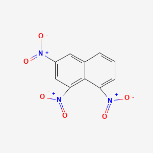 molecular formula C10H5N3O6 B14016183 Naphthalene, 1,3,8-trinitro- CAS No. 2364-46-7