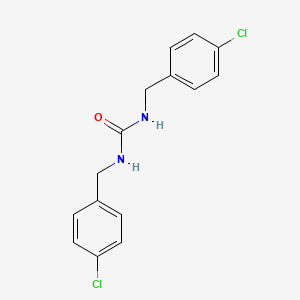 molecular formula C15H14Cl2N2O B14016190 N,N'-Di(p-chlorobenzyl)urea CAS No. 92550-15-7