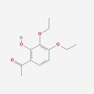 molecular formula C12H16O4 B14016192 1-(3,4-Diethoxy-2-hydroxyphenyl)ethanone CAS No. 6342-86-5