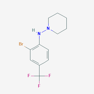 N-(2-Bromo-4-(trifluoromethyl)-phenyl)piperidin-1-amine