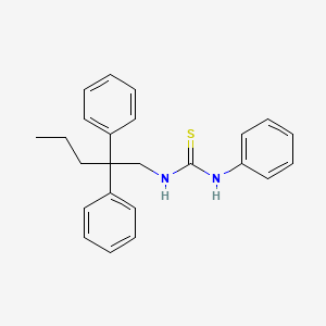 molecular formula C24H26N2S B14016238 N-(2,2-Diphenylpentyl)-N'-phenylthiourea CAS No. 7500-29-0