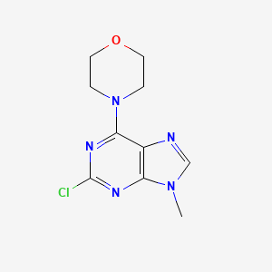 molecular formula C10H12ClN5O B1401625 4-(2-Chloro-9-methyl-9H-purin-6-yl)morpholine CAS No. 1148003-35-3