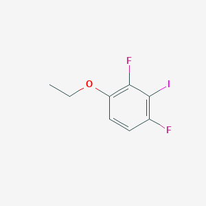 molecular formula C8H7F2IO B14016251 1-Ethoxy-2,4-difluoro-3-iodobenzene 
