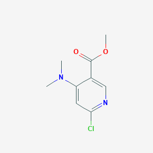 molecular formula C9H11ClN2O2 B1401626 Methyl 6-chloro-4-(dimethylamino)nicotinate CAS No. 1404095-42-6