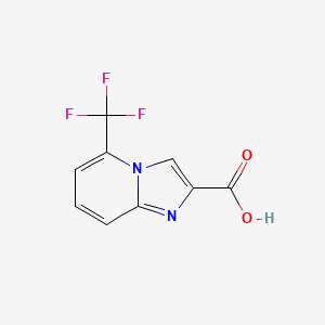 molecular formula C9H5F3N2O2 B1401629 5-(Trifluoromethyl)imidazo[1,2-a]pyridine-2-carboxylic acid CAS No. 1260798-62-6