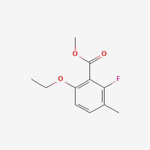 molecular formula C11H13FO3 B14016319 Methyl 6-ethoxy-2-fluoro-3-methylbenzoate 