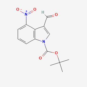 tert-Butyl 3-formyl-4-nitro-1H-indole-1-carboxylate