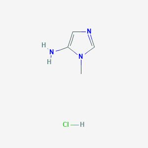 molecular formula C4H8ClN3 B1401634 1-Methyl-1H-imidazol-5-amine hydrochloride CAS No. 1588441-15-9