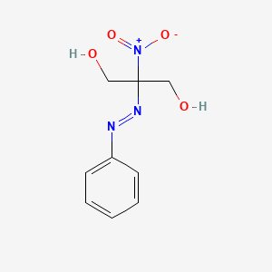 molecular formula C9H11N3O4 B14016356 2-Nitro-2-phenyldiazenylpropane-1,3-diol CAS No. 90559-65-2