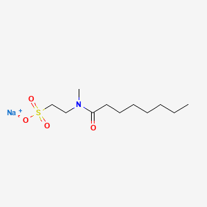 molecular formula C11H22NNaO4S B1401638 Sodium capryloyl methyl taurate CAS No. 13060-41-8