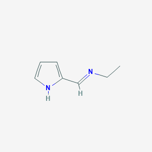 molecular formula C7H10N2 B14016388 N-ethyl-1-(1H-pyrrol-2-yl)methanimine CAS No. 15191-66-9