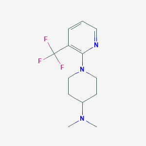 molecular formula C13H18F3N3 B1401643 N,N-dimethyl-1-(3-(trifluoromethyl)pyridin-2-yl)piperidin-4-amine CAS No. 1774895-91-8