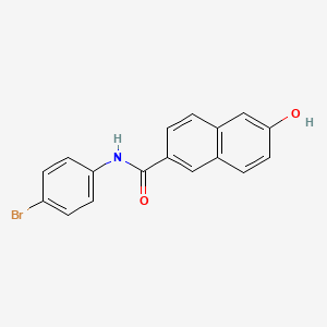 molecular formula C17H12BrNO2 B14016447 N-(4-Bromophenyl)-6-hydroxy-2-naphthamide 