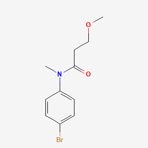 molecular formula C11H14BrNO2 B1401646 N-(4-bromophenyl)-3-methoxy-N-methylpropanamide CAS No. 1008505-71-2