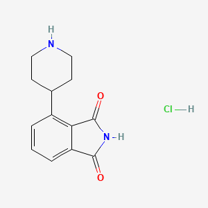 molecular formula C13H15ClN2O2 B1401648 4-(Piperidin-4-yl)isoindoline-1,3-dione hydrochloride CAS No. 50534-34-4