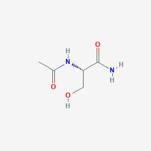 molecular formula C5H10N2O3 B14016488 N~2~-Acetyl-L-serinamide CAS No. 23361-38-8