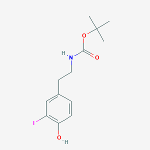 molecular formula C13H18INO3 B140165 tert-Butyl 4-hydroxy-3-iodophenethylcarbamate CAS No. 788824-50-0