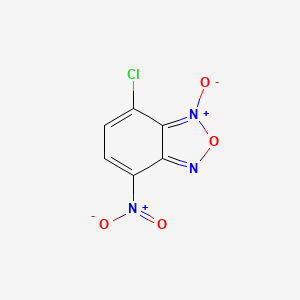 molecular formula C6H2ClN3O4 B14016500 Benzofurazan, 4-chloro-7-nitro-, 3-oxide CAS No. 18378-13-7