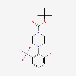 tert-Butyl 4-(2-fluoro-6-(trifluoromethyl)-phenyl)piperazine-1-carboxylate