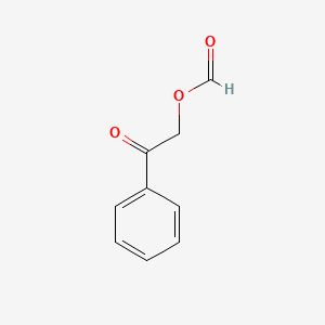 molecular formula C9H8O3 B14016522 Phenacyl formate CAS No. 55153-12-3