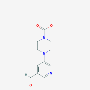 tert-Butyl 4-(5-formylpyridin-3-yl)piperazine-1-carboxylate