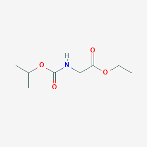 molecular formula C8H15NO4 B14016544 Ethyl 2-(propan-2-yloxycarbonylamino)acetate CAS No. 36613-25-9