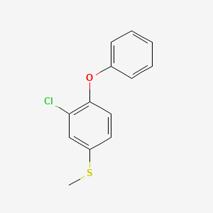 molecular formula C13H11ClOS B14016548 (3-Chloro-4-phenoxyphenyl)(methyl)sulfane 