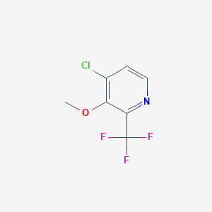 molecular formula C7H5ClF3NO B1401655 4-Chloro-3-methoxy-2-(trifluoromethyl)pyridine CAS No. 1227594-22-0