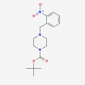 molecular formula C16H23N3O4 B14016559 Tert-butyl 4-[(2-nitrophenyl)methyl]piperazine-1-carboxylate 