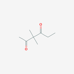 molecular formula C8H14O2 B14016627 3,3-Dimethylhexane-2,4-dione CAS No. 6303-70-4