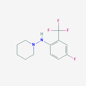 N-(4-Fluoro-2-(trifluoromethyl)-phenyl)piperidin-1-amine