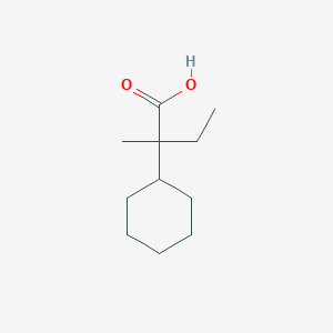 molecular formula C11H20O2 B14016667 2-Cyclohexyl-2-methylbutanoic acid CAS No. 41418-00-2