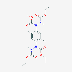 molecular formula C20H30N4O8 B14016728 Tetraethyl 1,1'-(2,5-dimethylbenzene-1,4-diyl)dihydrazine-1,2-dicarboxylate CAS No. 6304-69-4