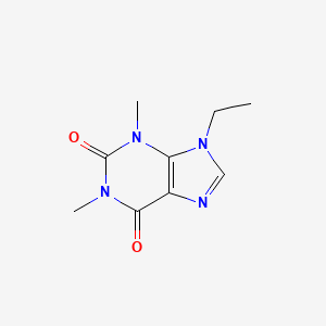 molecular formula C9H12N4O2 B14016899 1,3-Dimethyl-9-ethylxanthine CAS No. 7464-99-5