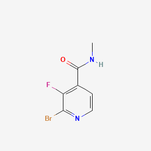 molecular formula C7H6BrFN2O B14016915 2-Bromo-3-fluoro-N-methylisonicotinamide 