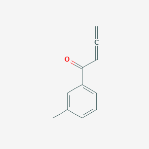 molecular formula C11H10O B14016961 1-(3-Methylphenyl)-2,3-butadien-1-one 