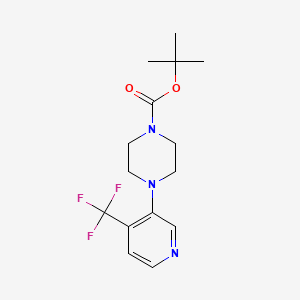 molecular formula C15H20F3N3O2 B1401698 tert-Butyl 4-(4-(trifluoromethyl)pyridin-3-yl)piperazine-1-carboxylate CAS No. 1774898-24-6