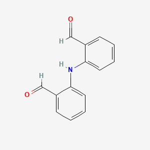 molecular formula C14H11NO2 B14017023 Benzaldehyde, 2,2'-iminobis- CAS No. 49579-63-7